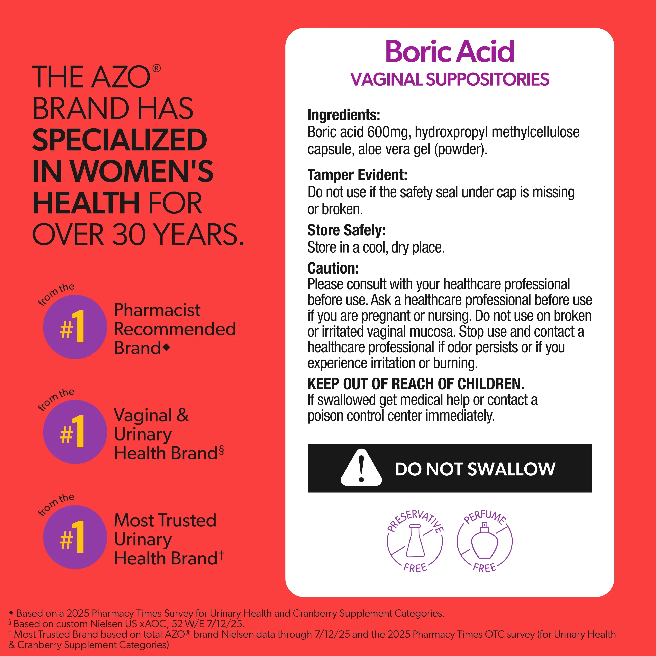 AZO® Boric Acid Suppositories - Image 7