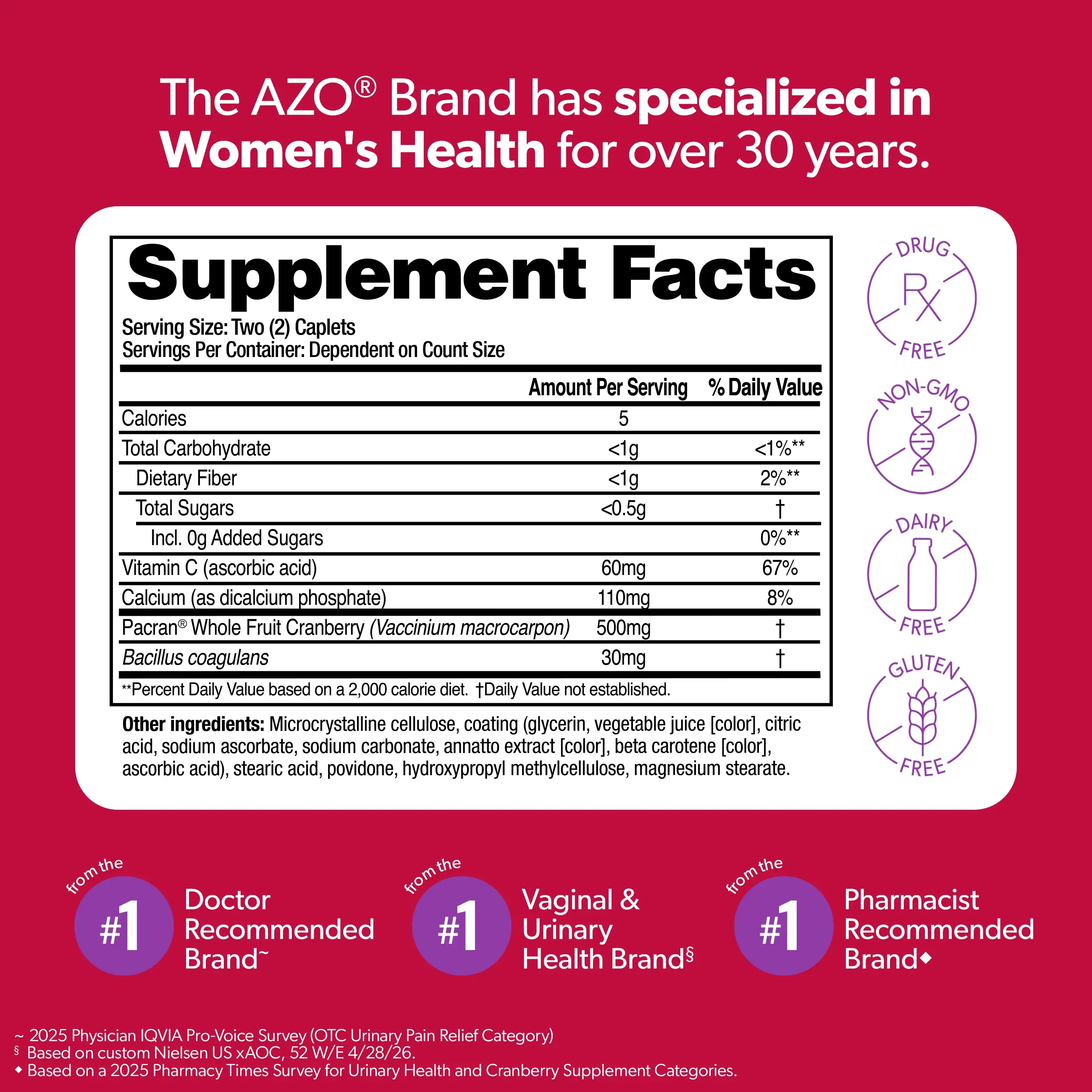 AZO® Cranberry Caplets - Image 3