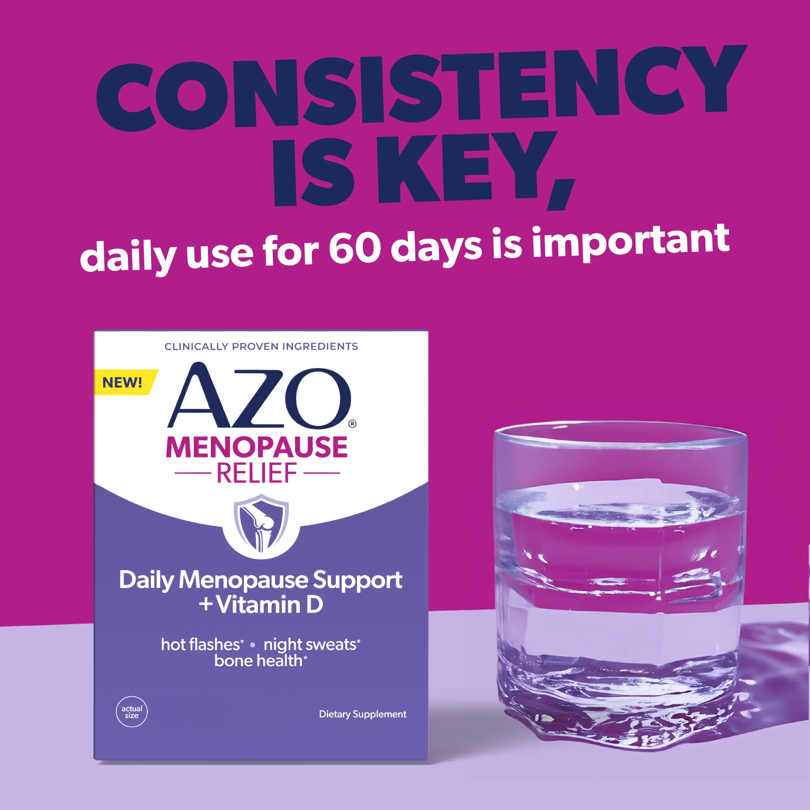 AZO® Daily Menopause Support + Vitamin D Tablets - Image 5