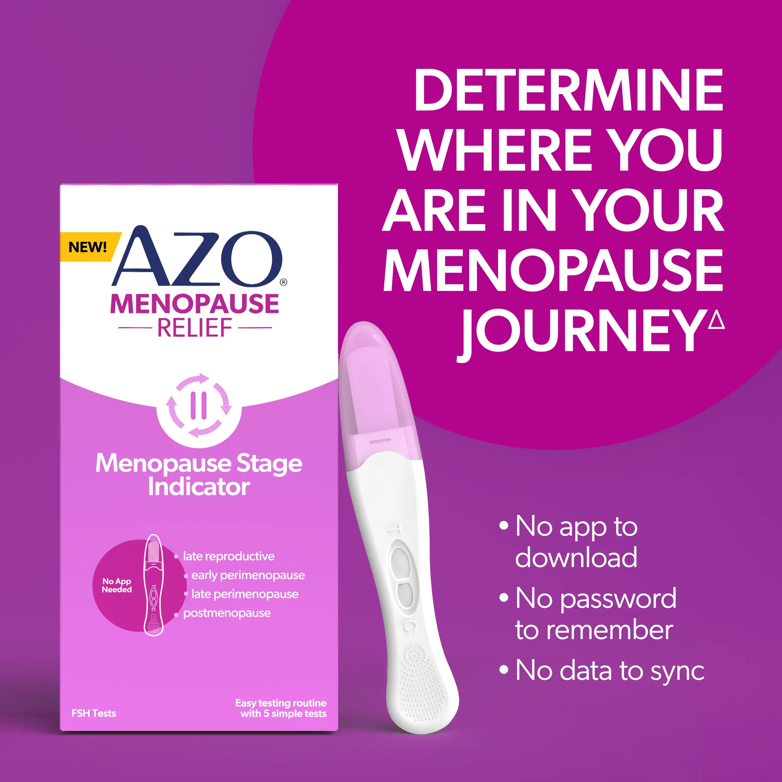 AZO® Menopause Relief Menopause Stage Indicator Test - Image 3