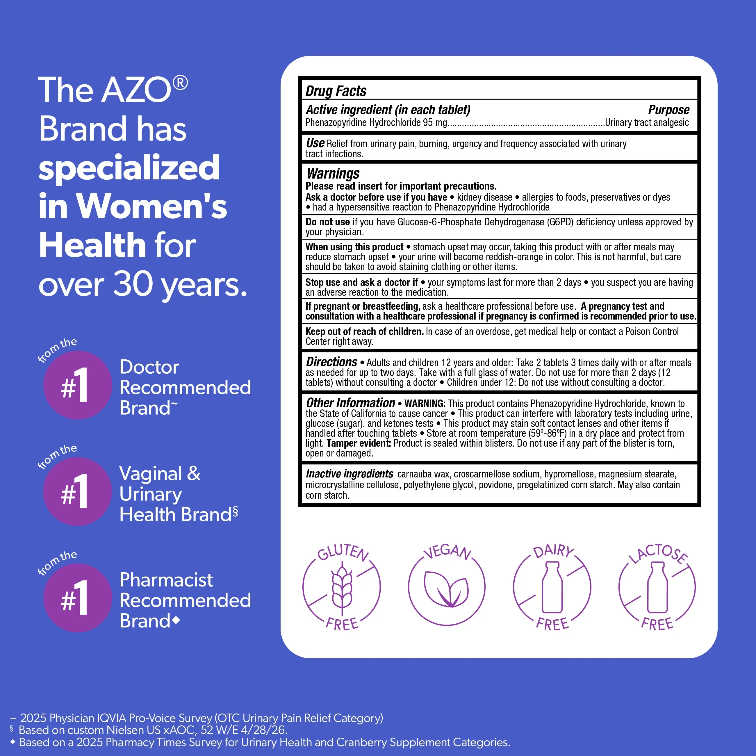 AZO® Urinary Pain Relief Maximum Strength Tablets - Image 3
