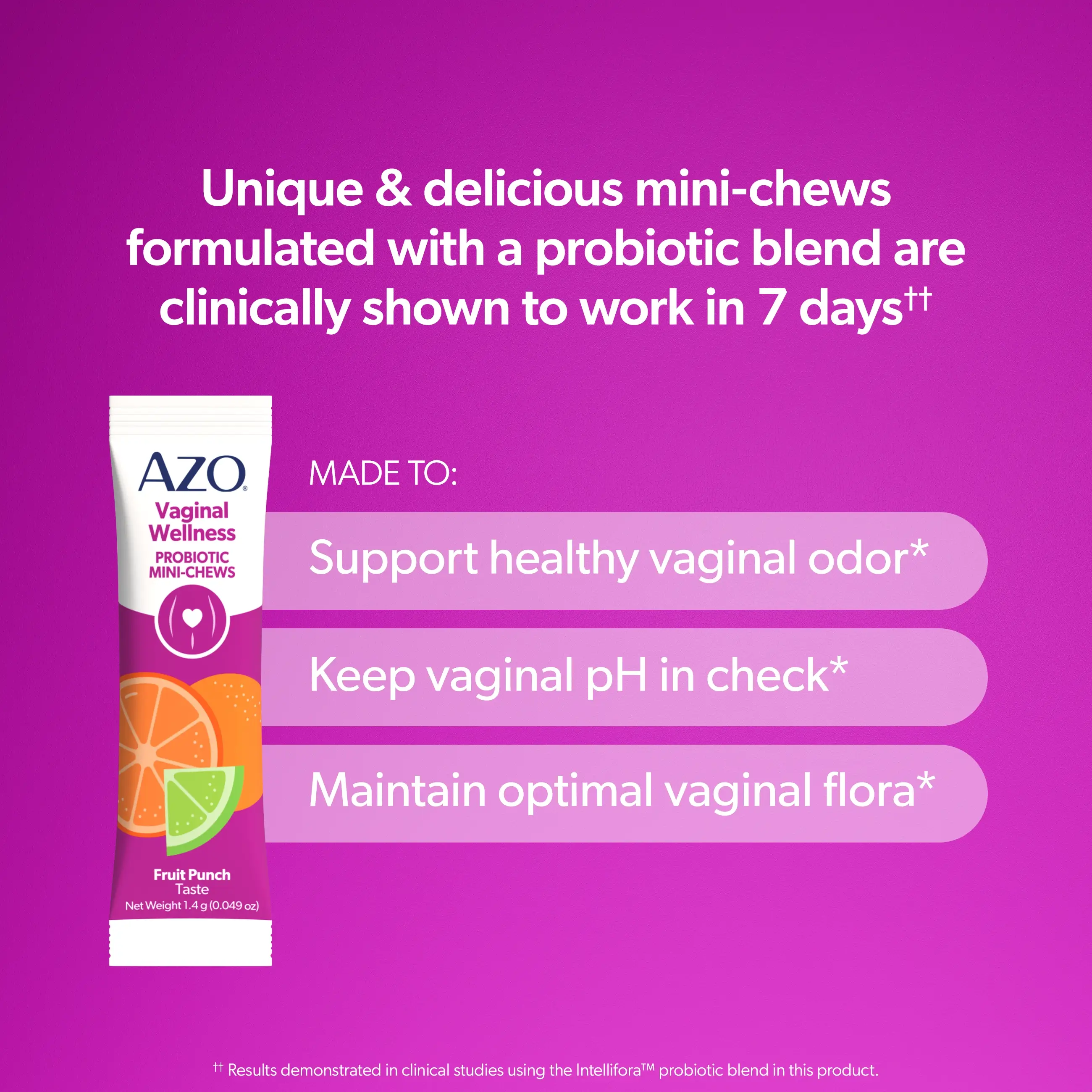 AZO® Vaginal Probiotic Mini-Chews Packets - Image 3