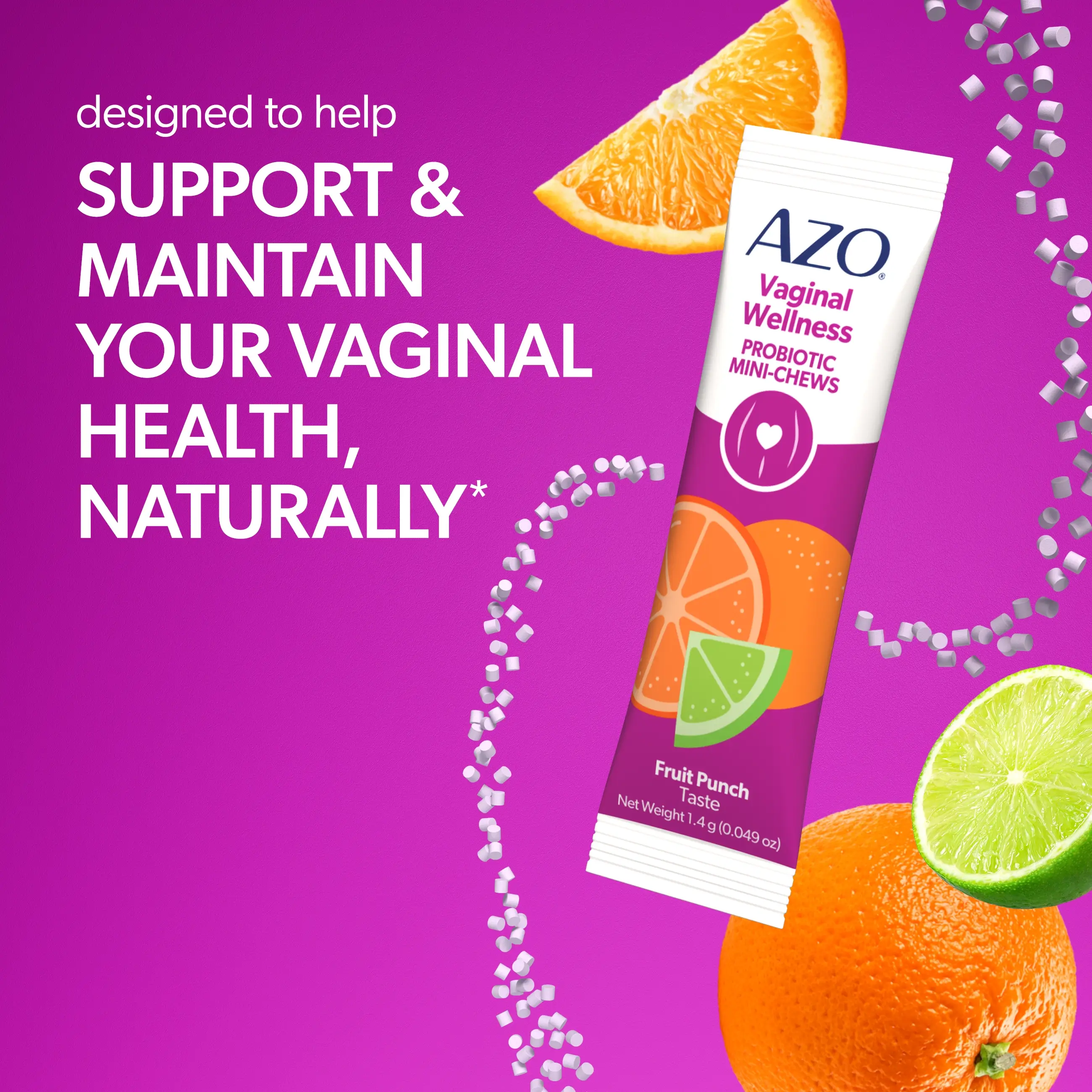 AZO® Vaginal Probiotic Mini-Chews Packets - Image 6